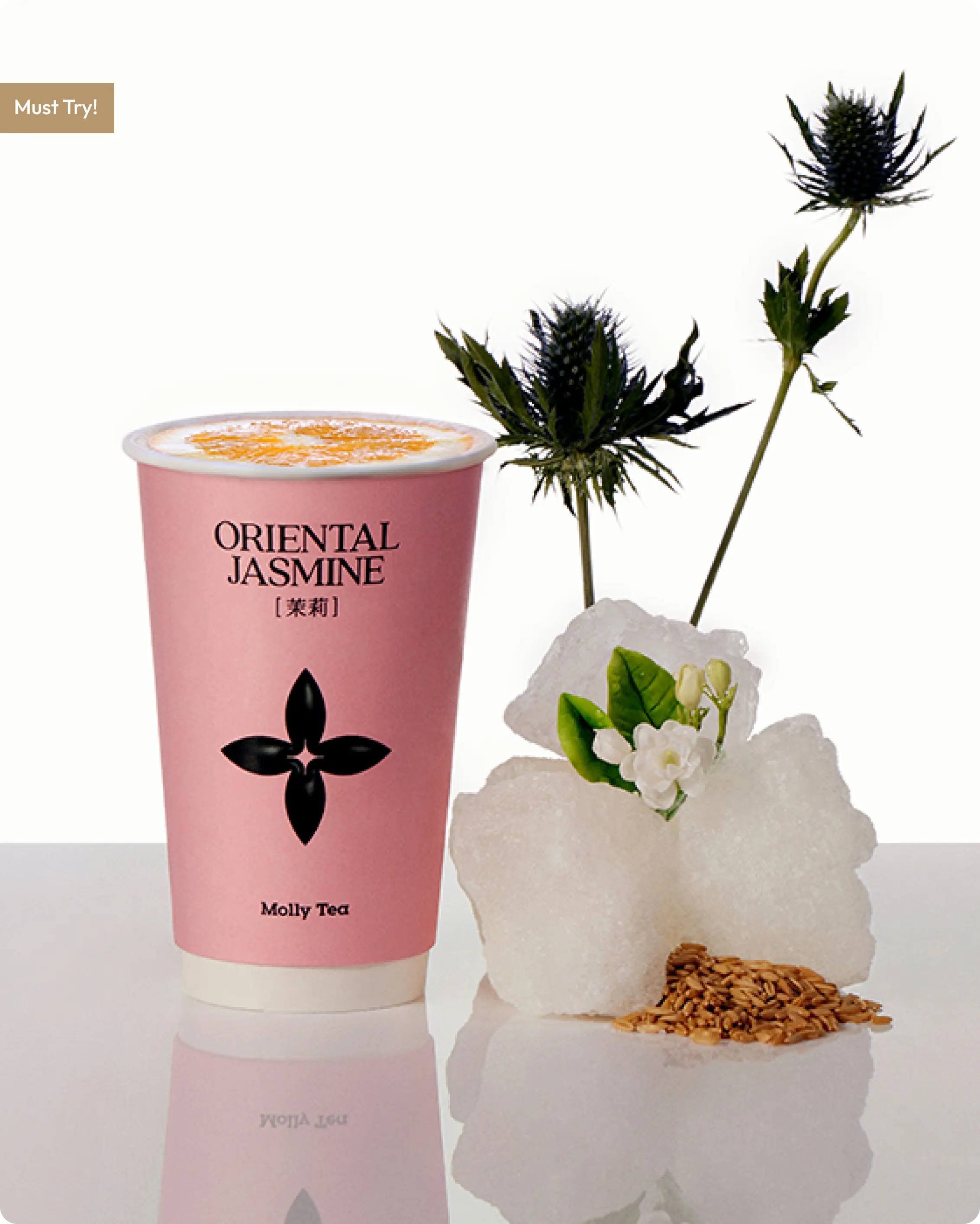 PREMIUM JASMINE OAT MILK TEA