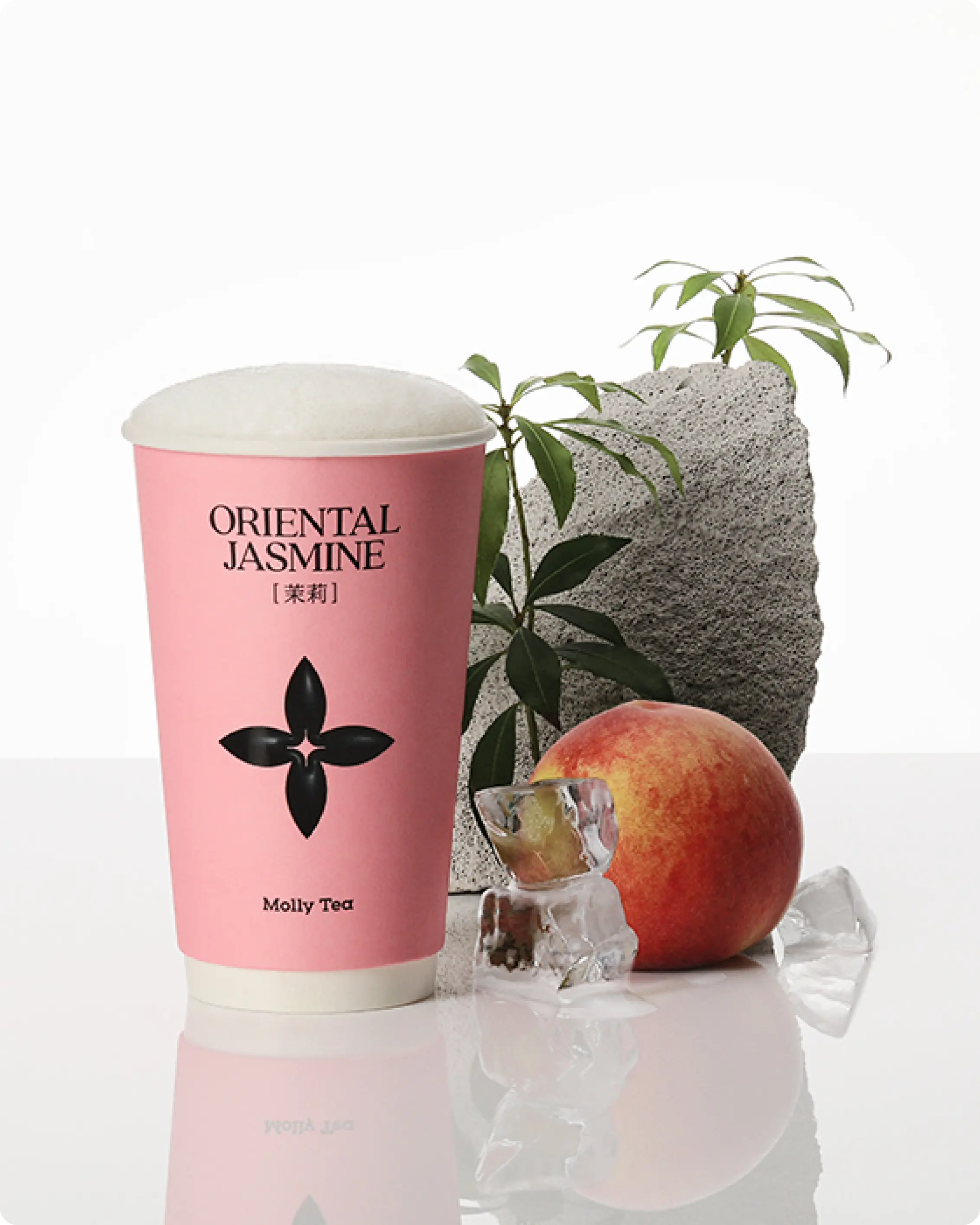 PEACH OOLONG MILK TEA